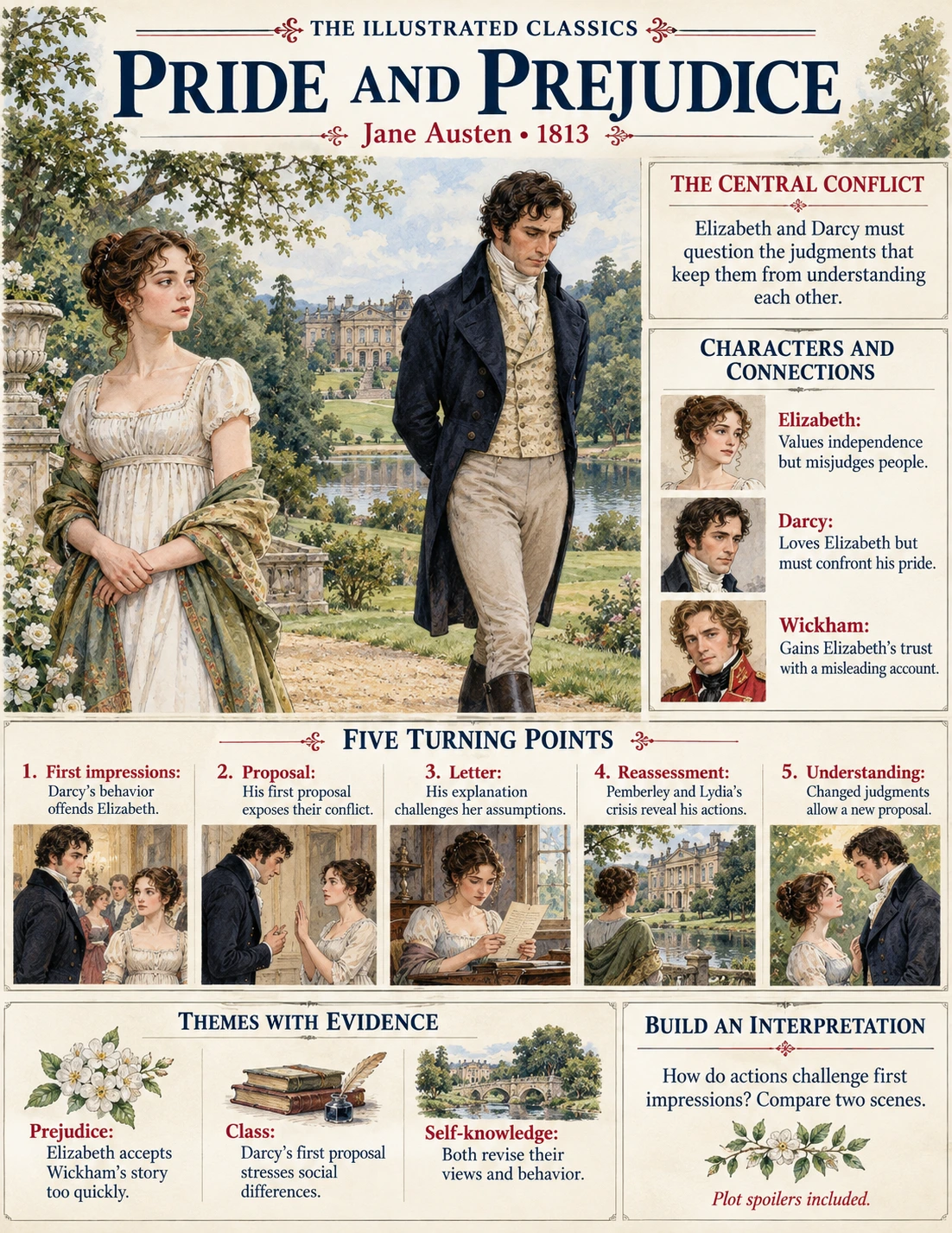 Pride and Prejudice illustrated story guide
